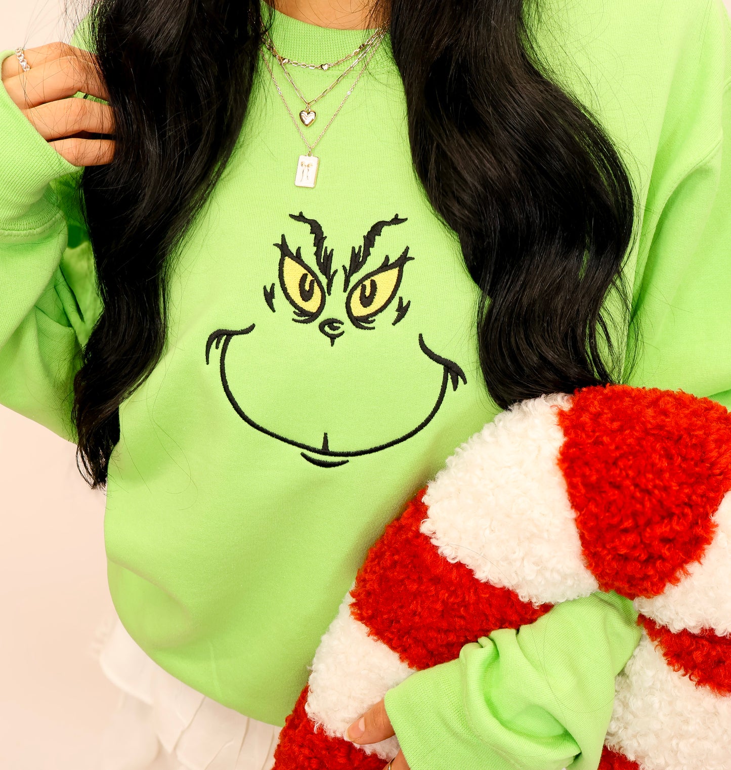 Grinchy Face Outline